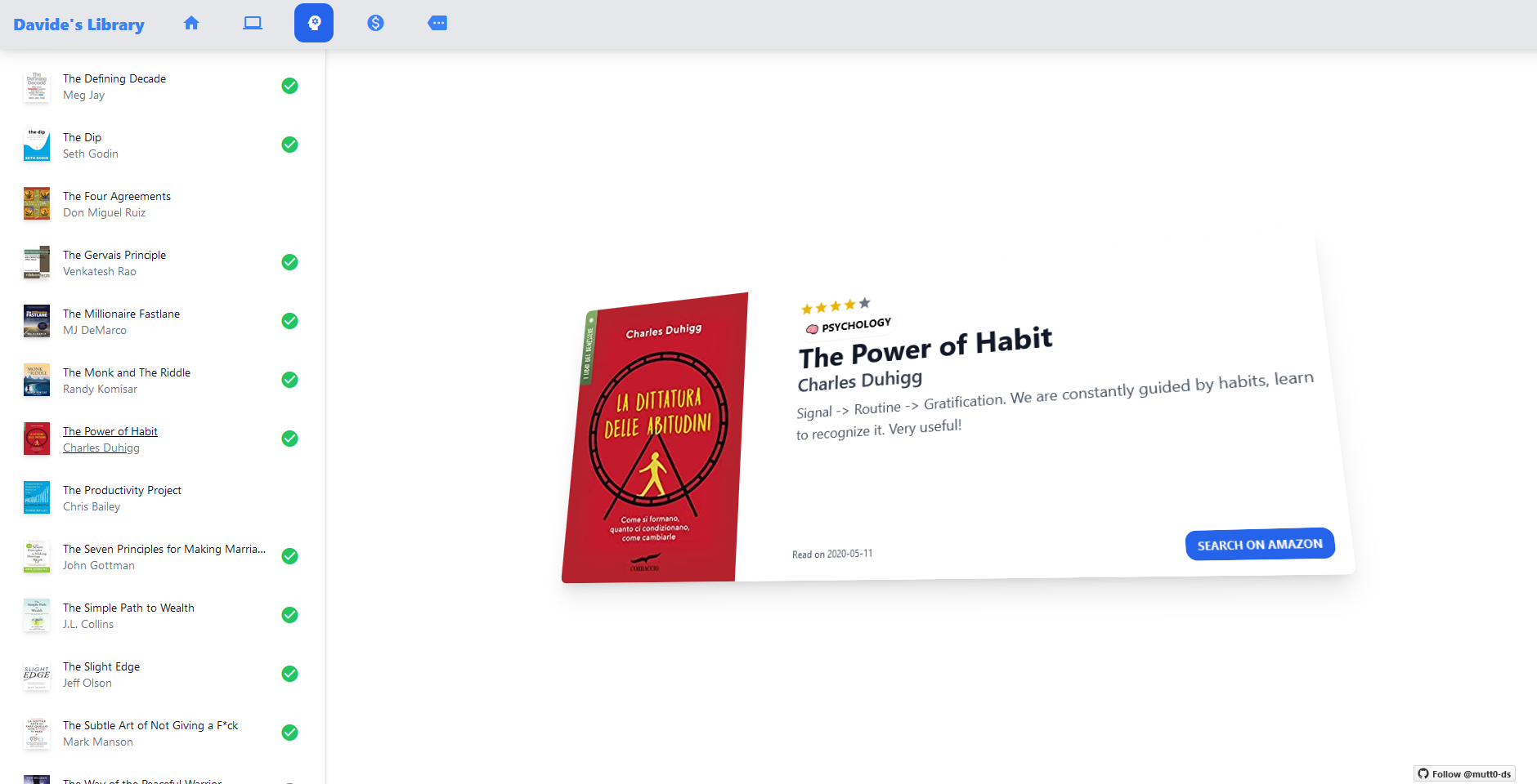 First time with Tailwind CSS: showing off my books!